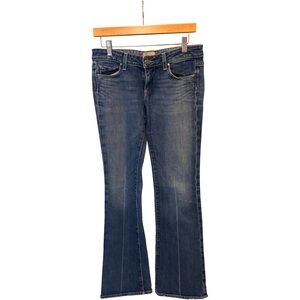 PAIGE Laurel Canyon Dark Blue Flare Jeans